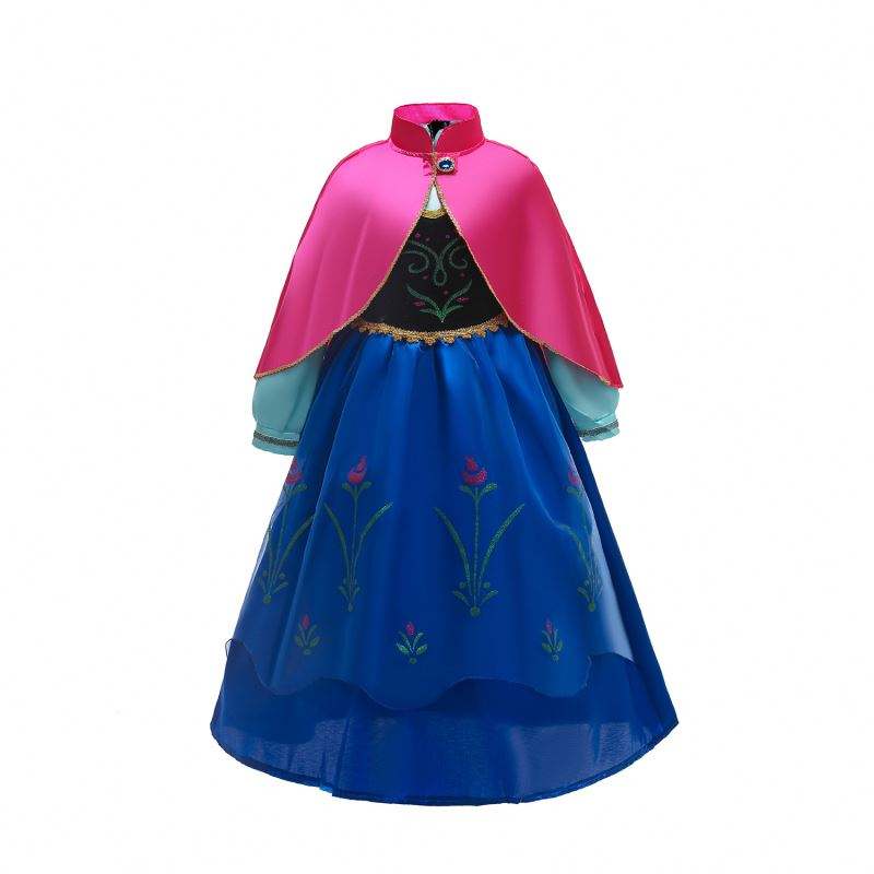 Baige Anna Elsa Cosplay Dress Dress Fairy Tale Halloween Dresses Princess Anna Party Performance