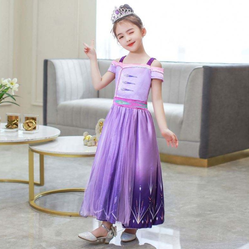 Baige Halloween Princess Dress Girl Cosplay Dresses Child Summer Aisha Queen Children\'s Wear Salia