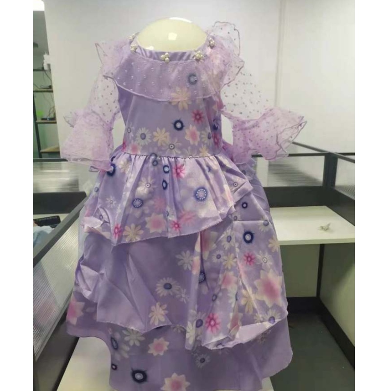 2022 Vestido de menina bebê Mirabel Girl Princess Dress Dress Elegant Evening Party Tutu Prom Dacanto Cosplay Costume de Cosplay