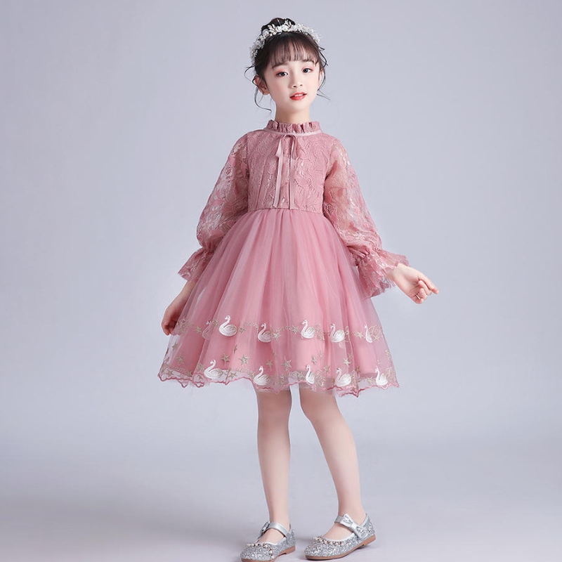 Estilo europeu de estilo infantil roupas menina vestido denoiva crianças lindas festa de aniversário tutu vestidos para vestido de baile de meninas de flores vestido