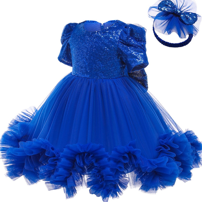 Vestido de bebê para meninas Vestido de aniversário do 1º ano de lantejoulas de lantejoulas vestido de princesa vestido de carnaval de carnaval roupas recém -nascidas