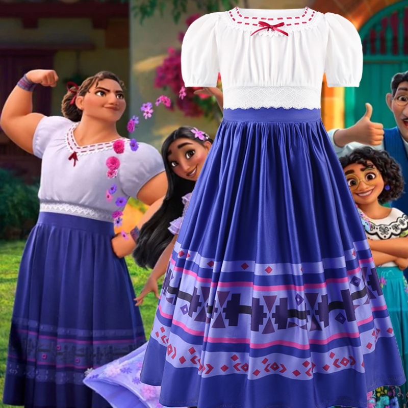 Ids Magic Princess Mirabelle Dress for Girls Fantases Crianças Halloween Cosplay Rap Play Roupos