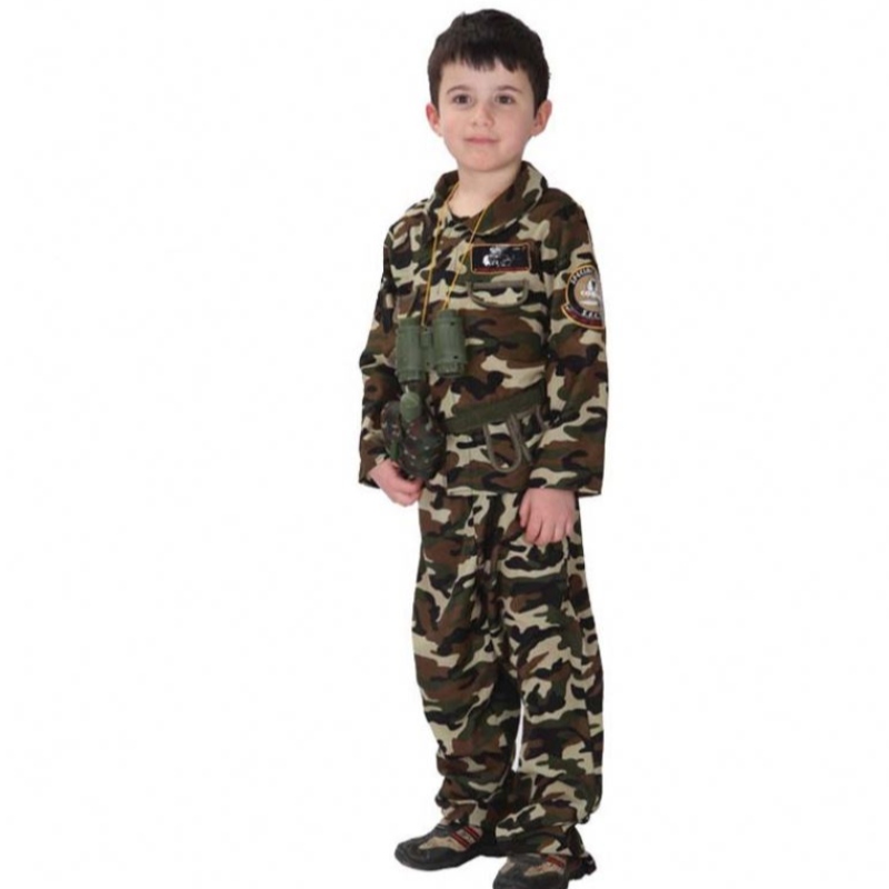 Figurino de soldados meninos traje de uniformes militares do exército do exército HCBC-010