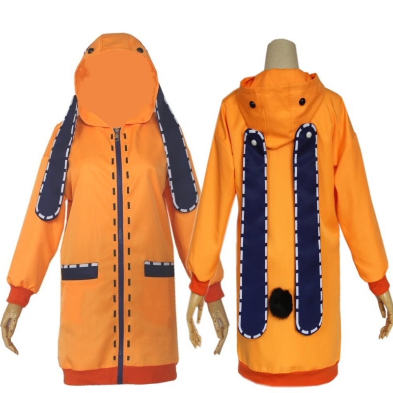 Capacento de casaco de coelho laranja de coelho laranja